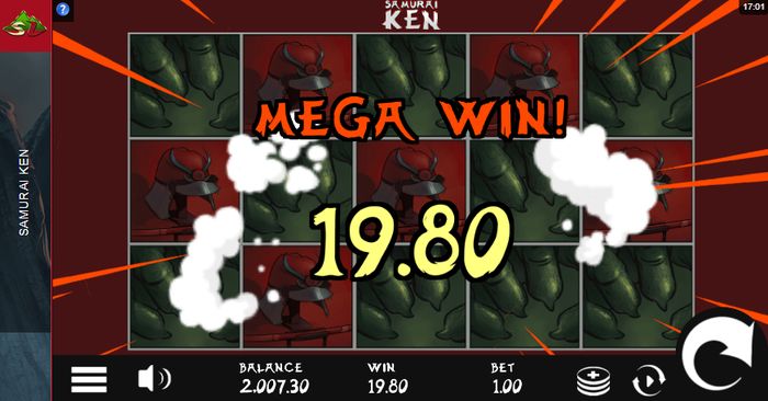 samurai ken slot: mega win